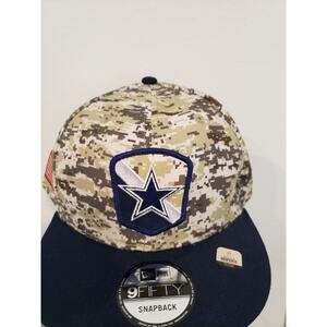 Dallas Cowboys Hat Cap 2023 Salute To Service Snapback Camo 9Fifty New Era